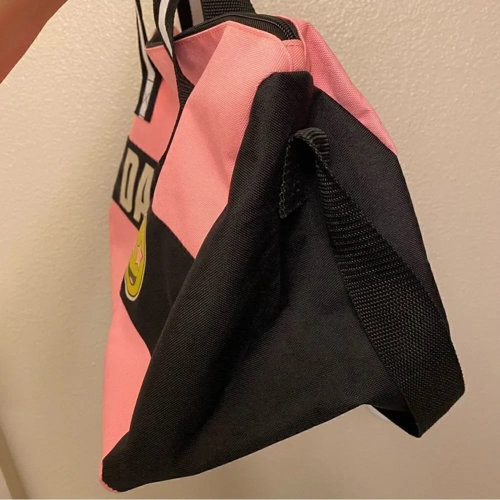 Justice DANCE Duffle Bag Dancer Performer Ballerina Pink Black. 17x8.5x8